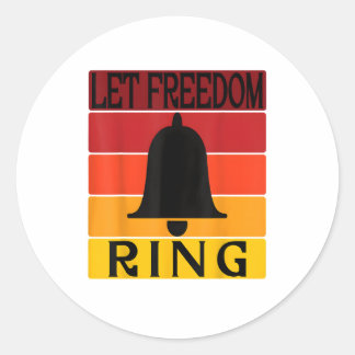 Adesivo Deixe a liberdade tocar retro Sunset Bell