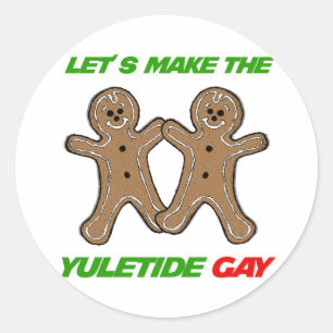 ADESIVO DEIXE E.U. FAZER O GAY DE YULETIDE - .PNG