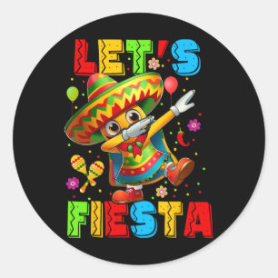 Adesivo Deixe Fiesta Dabbing Nacho Cinco De Mayo Mexicano 