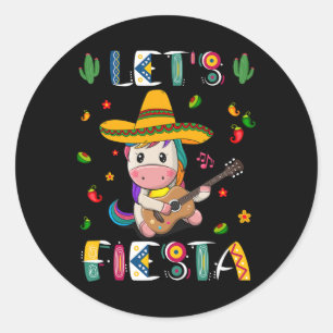 Adesivo Deixe Fiesta Dançando no México Cinco de Mayo