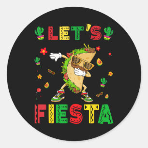 Adesivo Deixe Fiesta Tacos Dabbing Cinco De Mayo Mexicano 