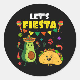 Adesivo Deixe Fiesta Tacos Partido Mexicano Deixar Fiesta