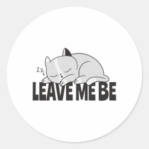 Adesivo Deixe-me ser um gato preguiçoso
