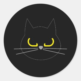 Adesivo DEIXE-ME SOZINHO! Vinheta de Gato Engraçado