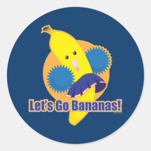 Adesivo Deixe-nos ir bananas!