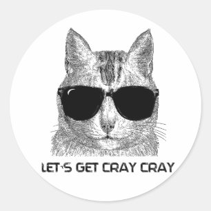 Adesivo Deixe-nos obter Cray Cray
