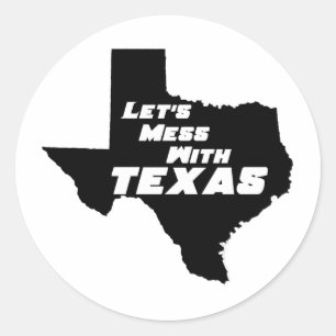 Adesivo Deixe-nos sujar com preto de Texas