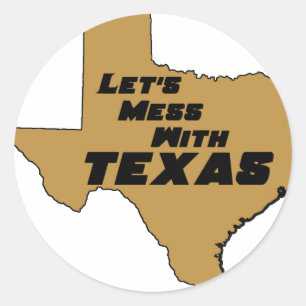 Adesivo Deixe-nos sujar com Texas Brown