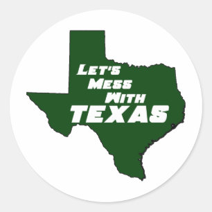 Adesivo Deixe-nos sujar com verde de Texas