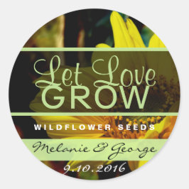 Adesivo Deixe O Amor Cultivar Vinhetas De Girassol