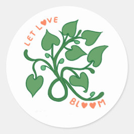 Adesivo Deixe o Amor Florescer