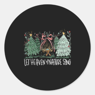 Adesivo Deixe o Céu e a Natureza Cantar Natal Bebê Jesus