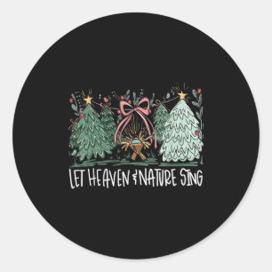 Adesivo Deixe o Céu e a Natureza Cantar Natal Bebê Jesus