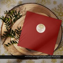 Deixe-O Neve! Floco de neve Dourado