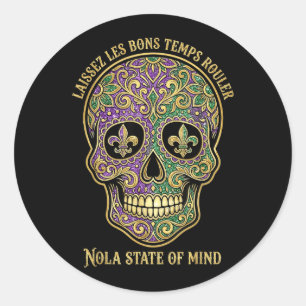 Adesivo Deixe os Bons Tempos Rolar Nola Sugar Skull Novo