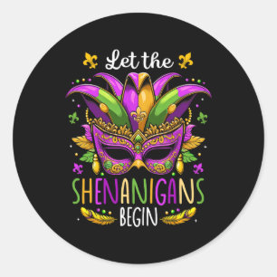 Adesivo Deixe Os Shenanigans Começarem A Máscara Miçanga M