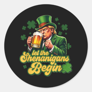 Adesivo Deixe Os Shenanigans Começarem O Shamrock Dia de S