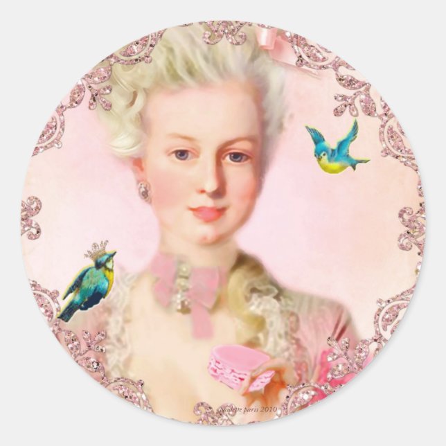 Adesivo Deixem-nos comer macarões por Paulette Paris (Frente)