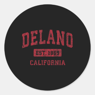 Adesivo Delano California Ca Vintage Esporte Design Red De