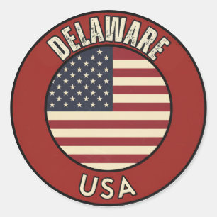 Adesivo Delaware Estados Unidos da América