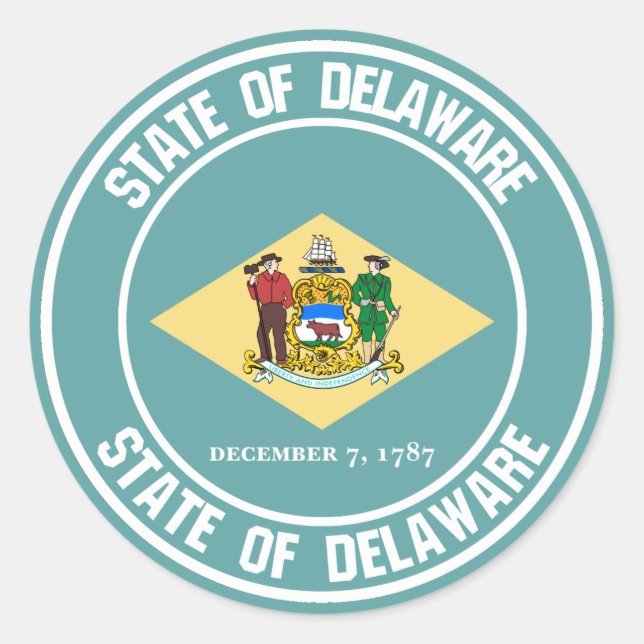 Adesivo Delaware Round Emblem (Frente)