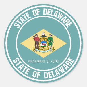 Adesivo Delaware Round Emblem