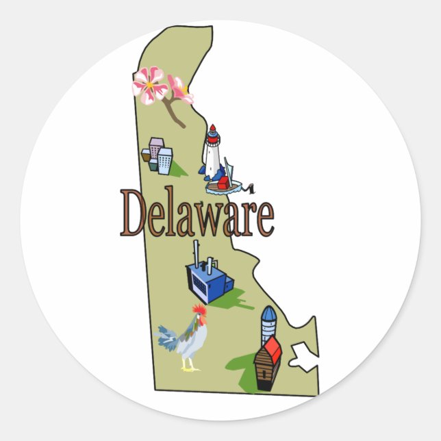 Adesivo Delaware Sticker (Frente)