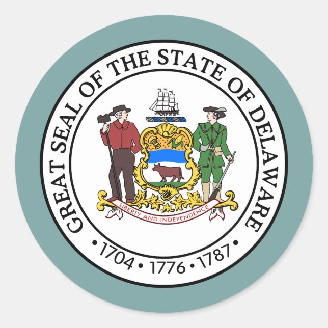Adesivo Delawarean Seal, Delaware (Frente)