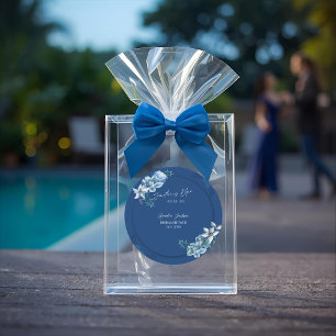 Adesivo Delft Azul Branco Chinoiserie Floral Chá de Noiva
