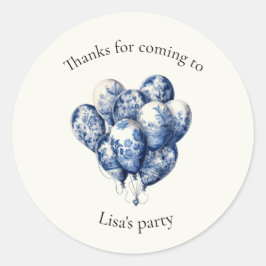 Adesivo Delft Blue Balloons personalizáveis
