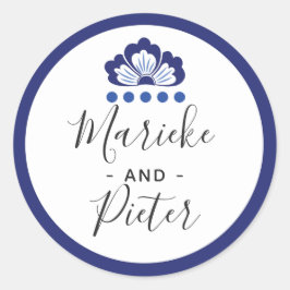 Adesivo Delfts Blauw Delft Blue Dutch Wedding Personalizad