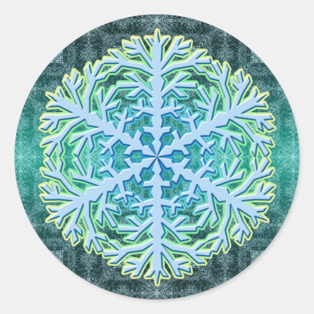 Adesivo Delicado Aqua Gel Crystal Snowflaker (Frente)
