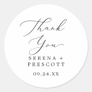 Adesivo Delicar Preto Obrigado Vestido De Favor De Casamen