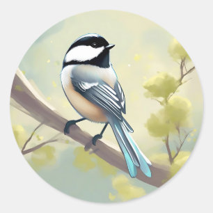 Adesivo Delicate Chickadee Bird