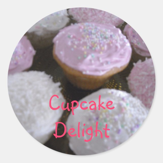 Adesivo Delícia de Cupcake (Frente)