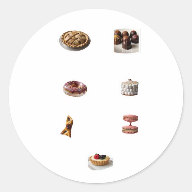 Adesivo "Delícias de Biscoitos artesanais!" (Frente)