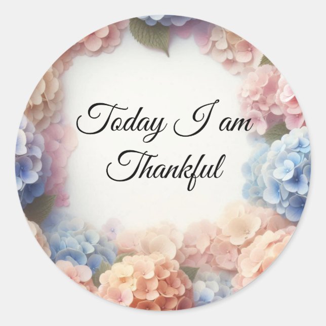 Adesivo Delicioso Hydrangea Thankful Sticker (Frente)