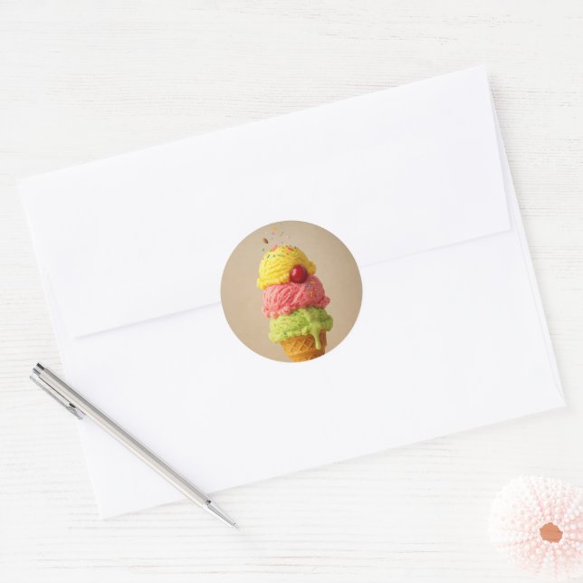 Adesivo Delicioso Sorvete Cone Sticker - Sweet Summer (Envelope)