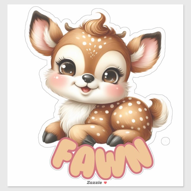 Adesivo Delightful Fawn - Berçário (Folha)