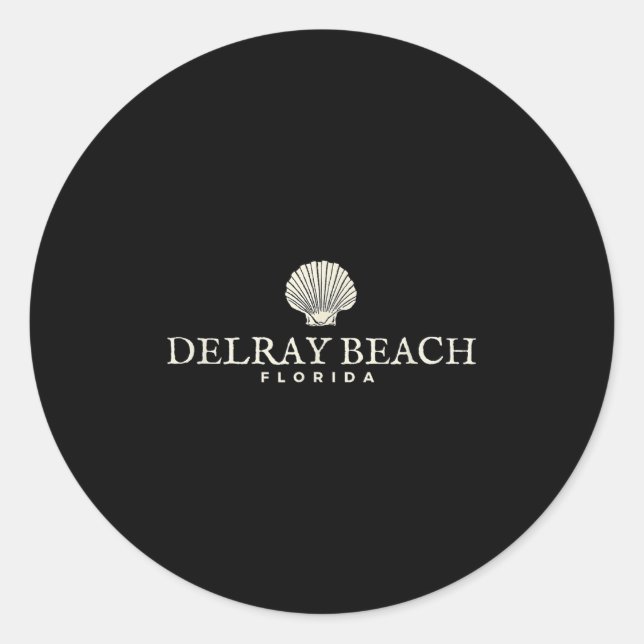 Adesivo Delray Beach, Beach Lover Delray Florida Tee (Frente)