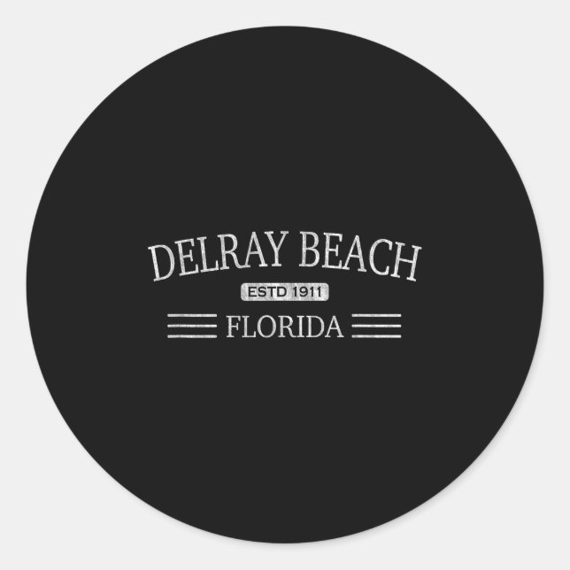 Adesivo Delray Beach Florida - Fl (Frente)