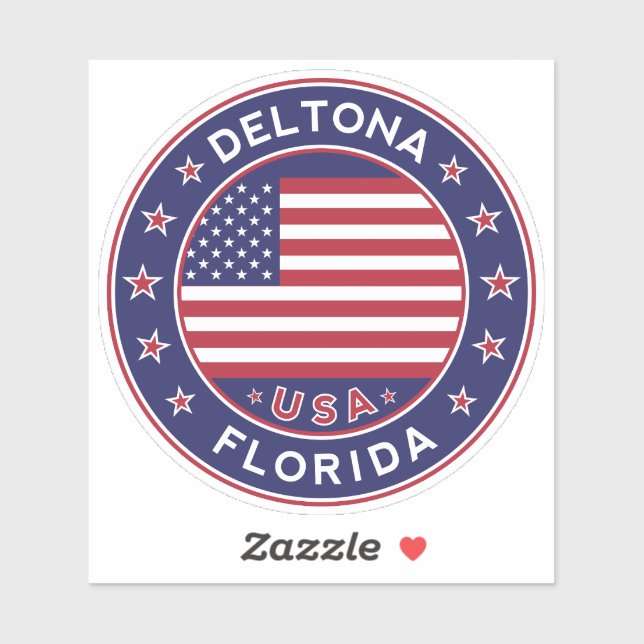 Adesivo Deltona Florida, Deltona (Folha)