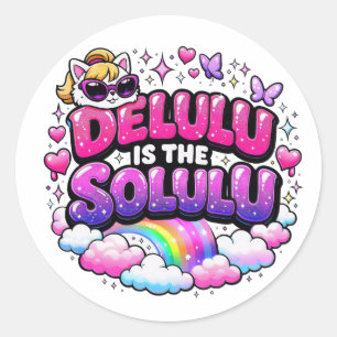 Adesivo Delulu É O Selulu   Dito Divertido da Geração Z 