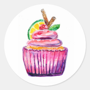 Adesivo Deluxe Cupcake Roxo