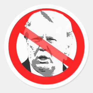 Adesivo Demência Anti-Donald Trump Cruzada