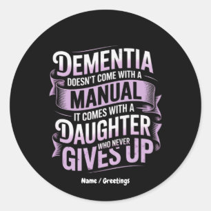Adesivo Demência não vem com Alzheimer manual