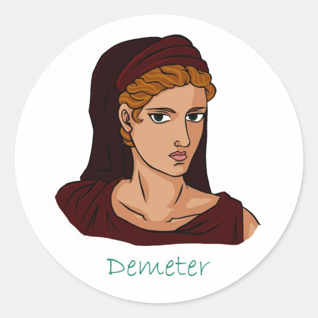 Adesivo Demeter - Deusa Grega (Frente)
