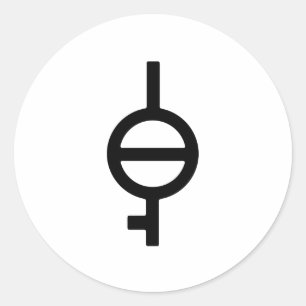 Adesivo Demiagender Demigirl - Símbolo de Gênero