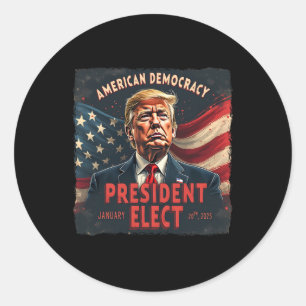 Adesivo Democracia Americana Eleve Donald Tru
