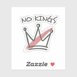 Adesivo Democracia não tem status de Rei Liberal EUA